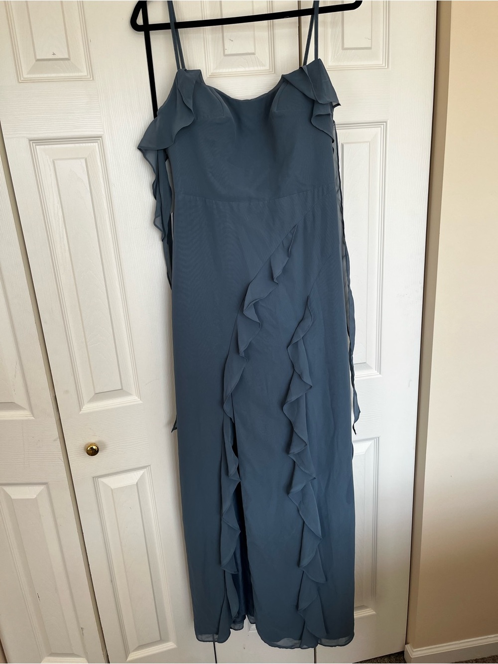 Azazie Twilight Ruffle-Trim Dress— Barbie